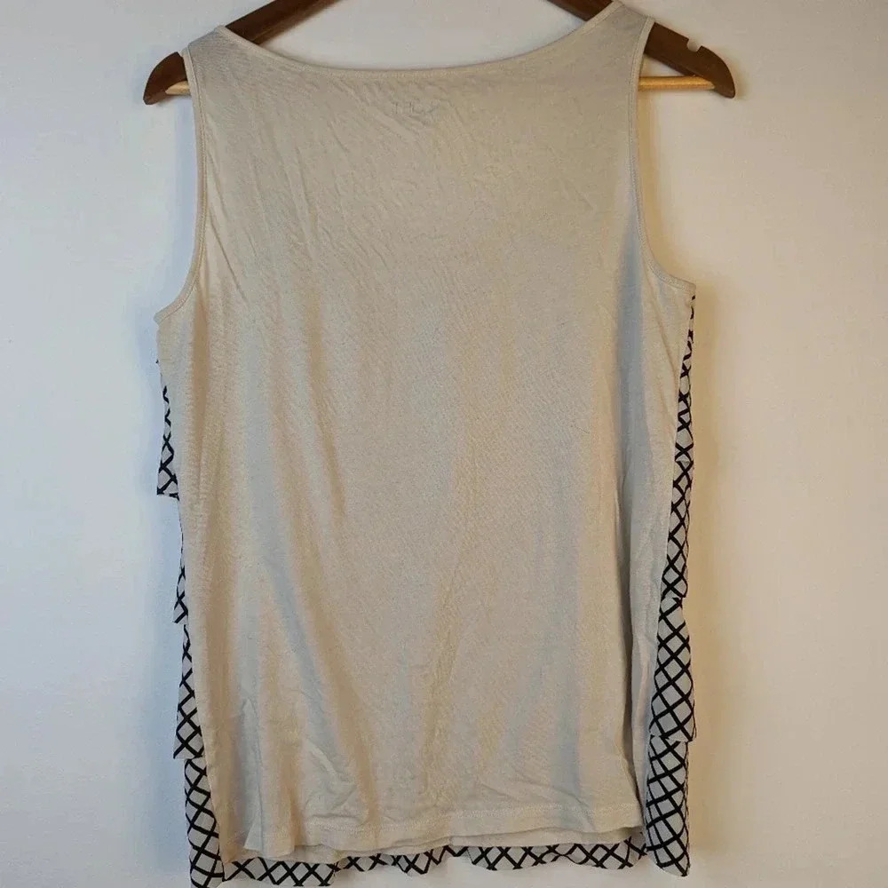 Loft Ruffled Tank Top - Medium - Picture 3 of 3